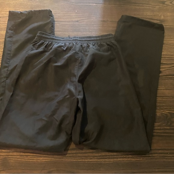 Adidas Men Windbreaker Track Pants Black Gold Lightweight Gym Running - Picture 8 of 10